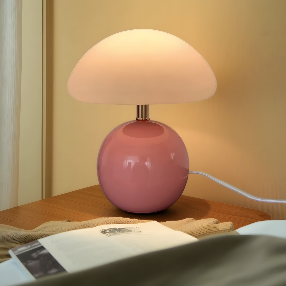 Lampe de chevet champignon moderne colorée – MORINA
